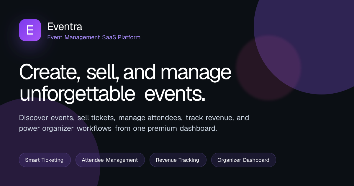 Event Management System - Eventra